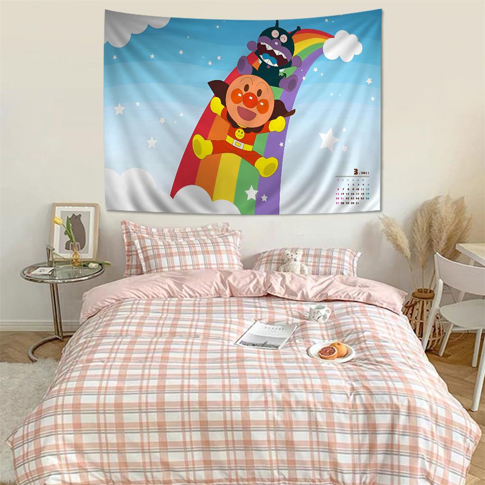 Children Anpanman Anime Hanging Bohemian Tapestry Bohemian Wall Tapestries Mandala Cheap Hippie Wall Hanging