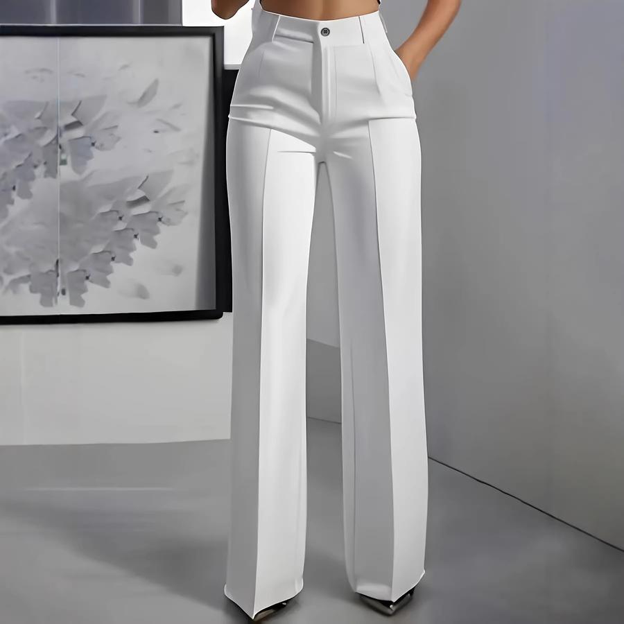 Women's Fashion Casual Wide-Leg Straight-Cut Suit - New Style High Waist Draped Style Versatile Overalls