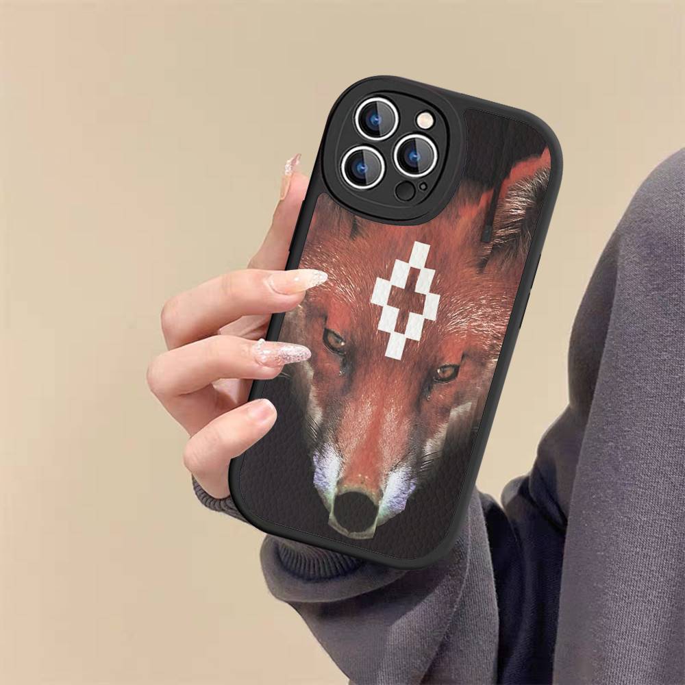Custodia per Telefono M-MARCELO B-BURLON Per IPhone 16 15 14 13 12 11 Pro Max Plus Pelle Morbida Cover
