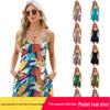 2024 Europe & America Casual Spring/Summer Camisole Jumpsuit with Loose Pocketed Shorts