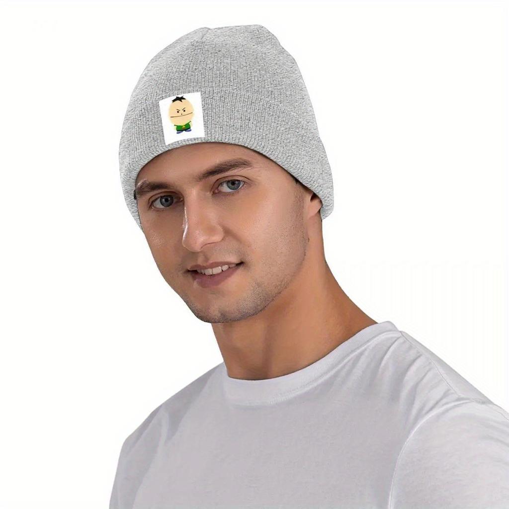 Souths Parks Mössor Angry Ike Mössor Design Stickad Mössa Vår Casual Vuxen Unisex Kpop Värme Elastisk Keps