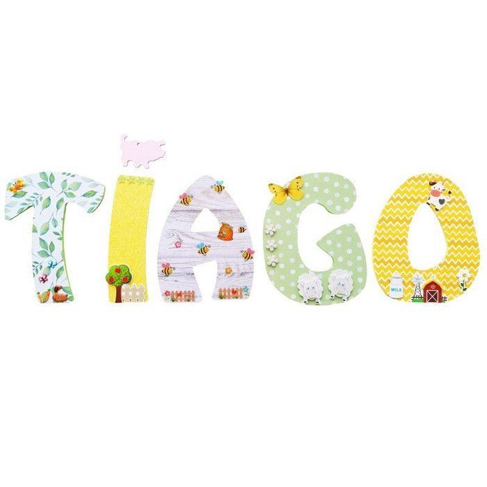 Lettre en bois médium - LE GEANT DE LA FETE - 15 cm - Marron - Adulte - Mixte - Objets décoratifs - Artisanal