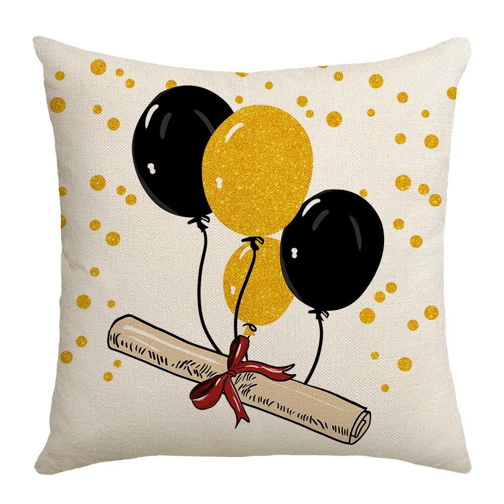 New Graduation Season Simple Printed Pillow Living Room Bedroom Home Sofa Bedside Pillow Cover Cushion Cover