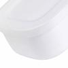 Food Storage Container Mini Lunch Case Portable Bento Box 280ml White for Office Students