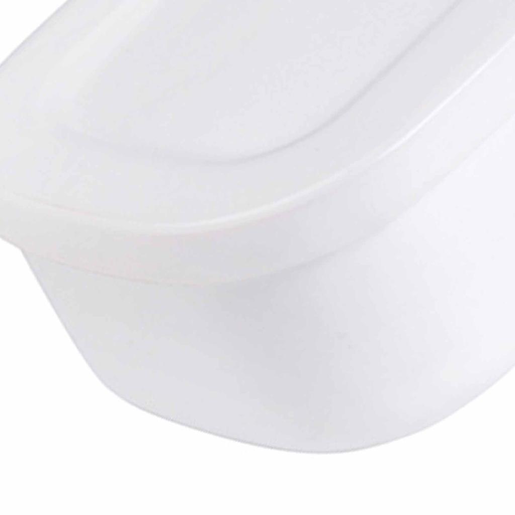 Food Storage Container Mini Lunch Case Portable Bento Box 280ml White for Office Students