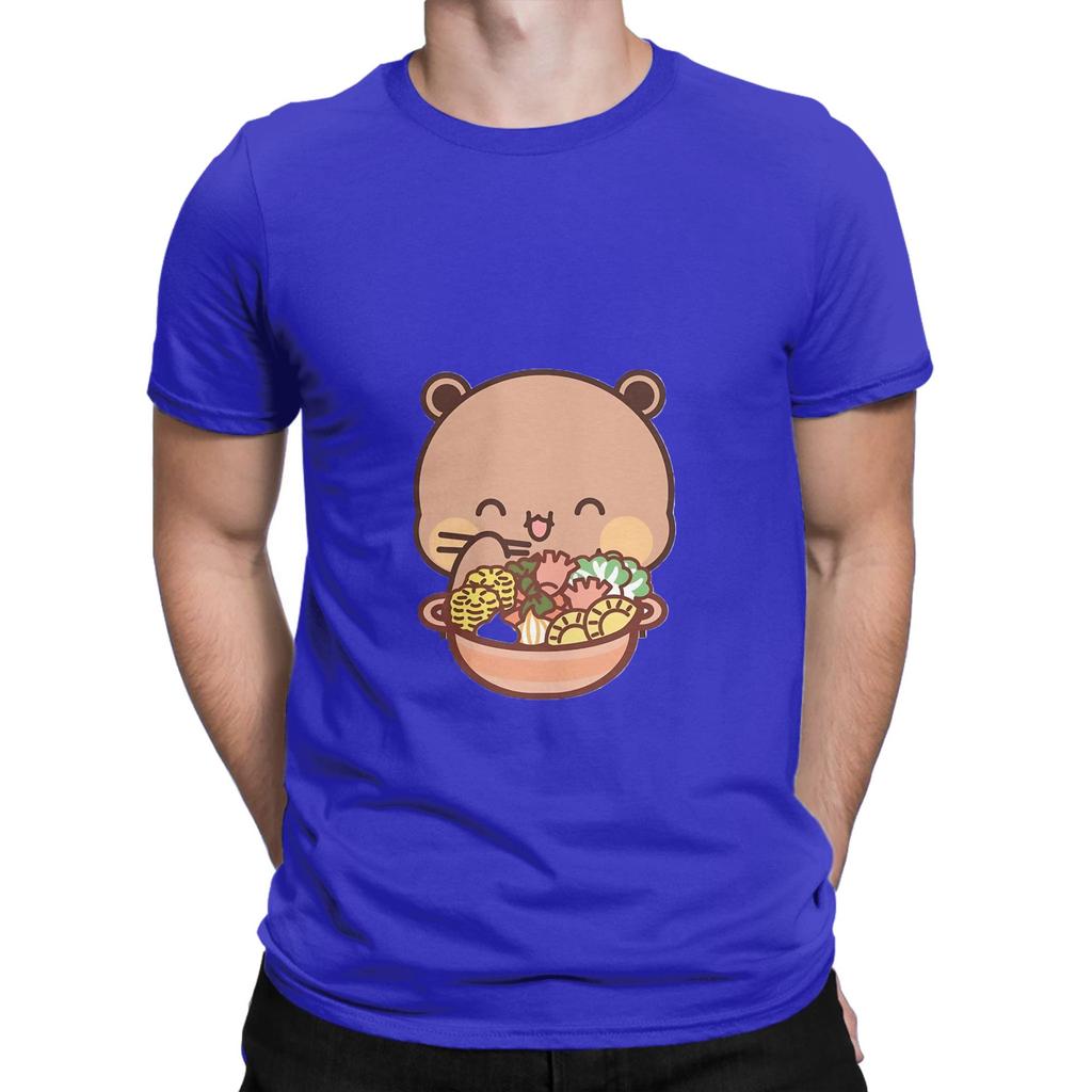 Bubu Dudu Panda Bear Love Eating RaUnisex Funny Graphic 100 Cotton TShirt Bubu Dudu Tees Tops For Unisex