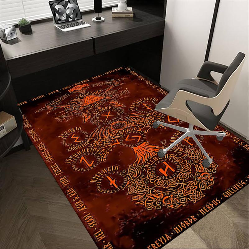 1pc Norse Mythology Carpet, Office Rug Outdoor Mat Home Decor Area Carpet Festival