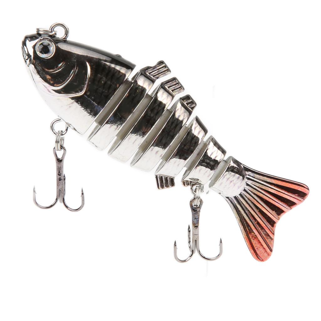 Fishing Bait Durable Imitation Plastic Fake Multi Jointed Swimbait Slow Sinking Glidebait6#