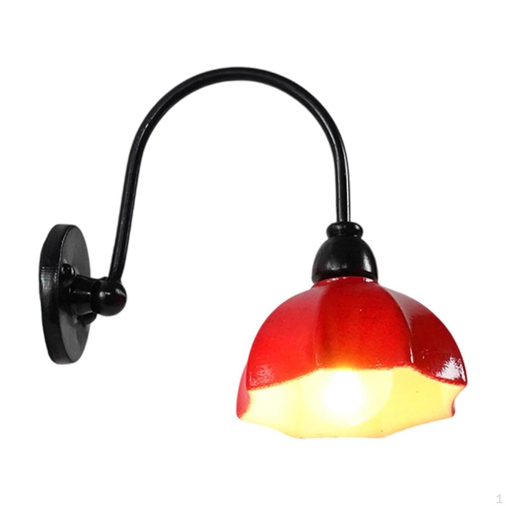 1/12 Dollhouse Miniature Wall Sconces Accessories Life Scene Mini Toy Ornament Decorative