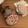 Compacte Make-up Spiegel in Vintage Stijl, Opvouwbaar, Dubbelzijdig, Draagbaar, Creatief Minimalistisch voor Vrouwen