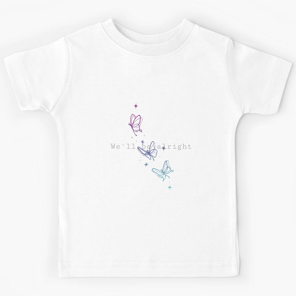 Fine line coded butterfly Kids T-Shirt 140