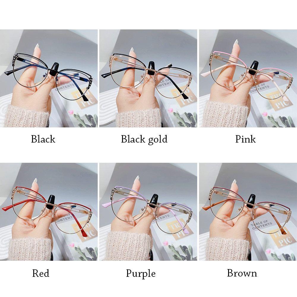 Portable Blue Ray Blocking Anti-Blue Light Glasses Eye Protection Ultralight Computer Goggles Metal Frame Eyewear Office