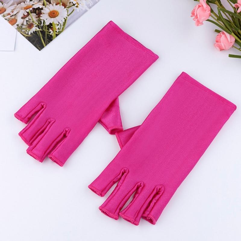 Gloves For Gel Nail Lamp Shield Gloves For Gel Manicure Fingerless Glove Nail for Protection Radiation