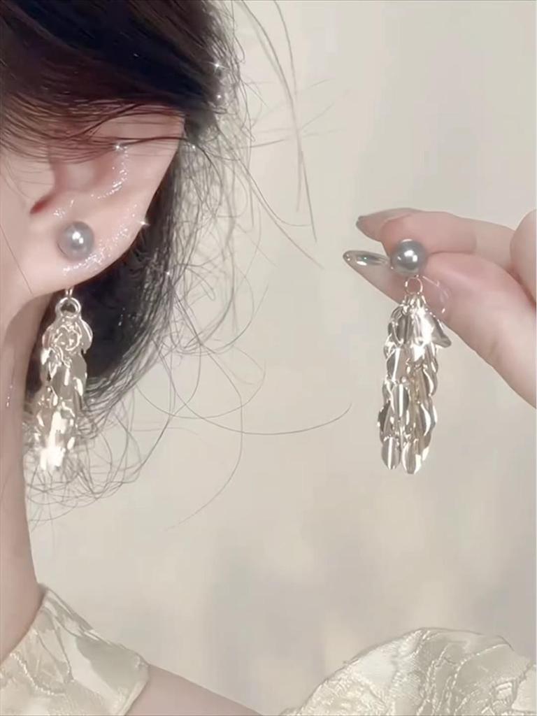 Super Glitzernde Zirkon Quastenohrringe - Vintage Koreanischer Influencer Stil 2025 Trend