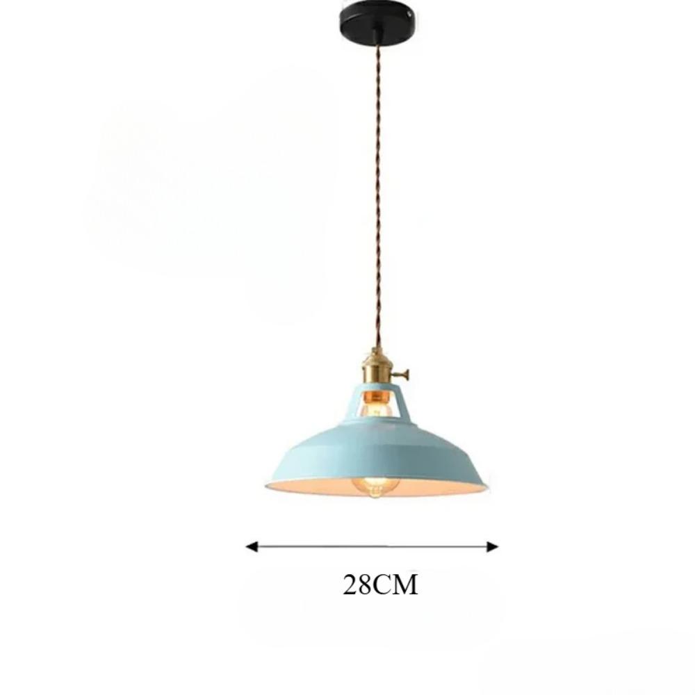 Industrial Vintage Hanging Lamp Colorful Loft Suspension Luminaire Restaurant Kitchen Chandelier Decorative Lamp LED