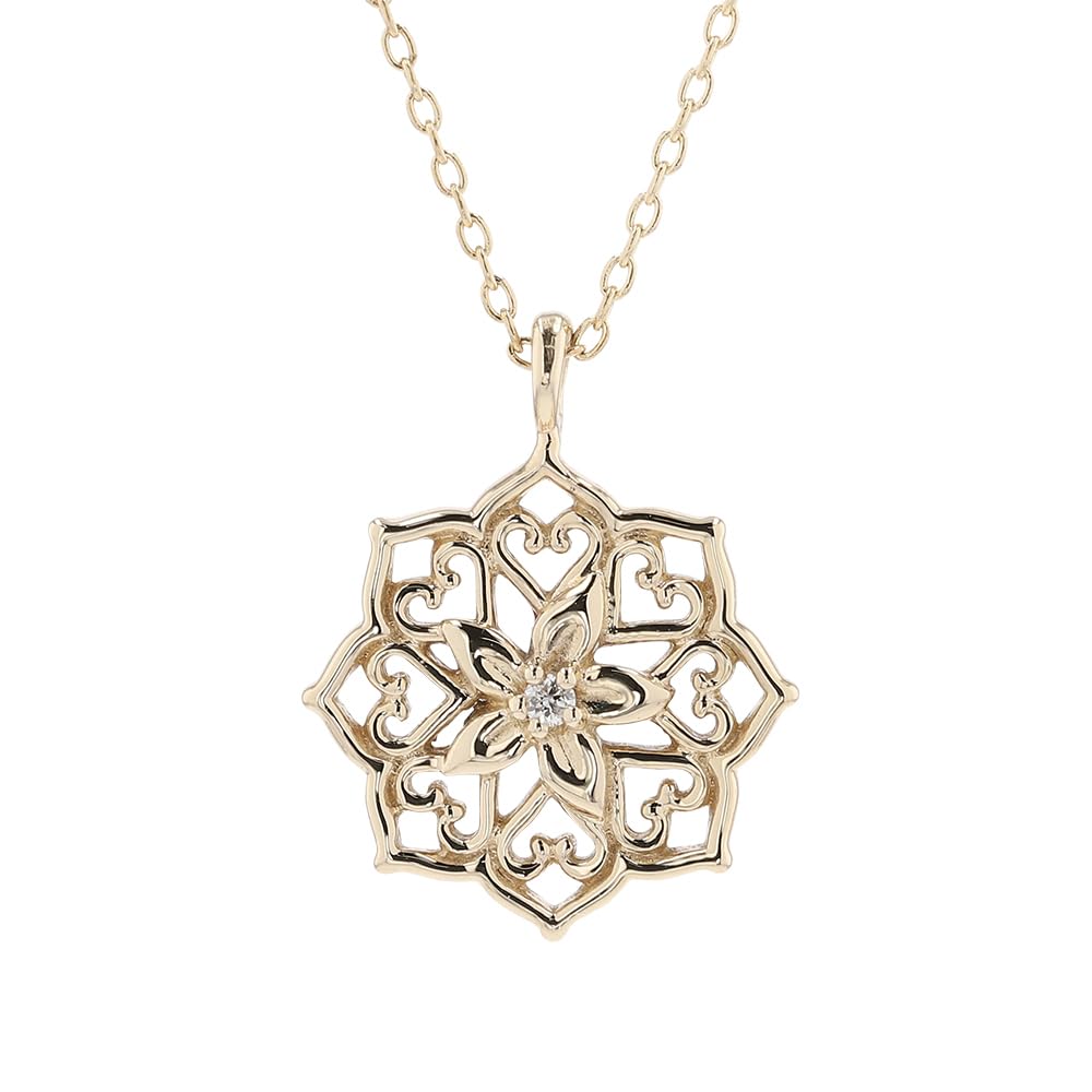 

Підвіска Кольє Аладдін Жасмін Принцеса 10К Жовте Золото Мереживо Водяний Знак Ювелірні Вироби FPCDS20271 [Disney] жовтий