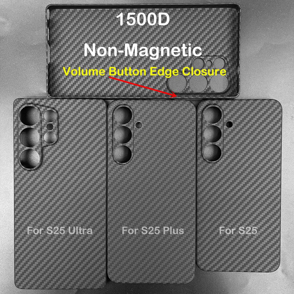 600D Carbon Fiber Case For Samsung Galaxy S25 Ultra 1500D Aramid Case for S25 Edge S25 Ultra-Thin Lightweight Protective Cover