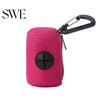 Lightweight Pet Waste Bag Holder Dispenser Zipper Closing Crossed Drawers with Hanging Fashionable Poop Hook Trendy Convenient Dog Pickup Solution