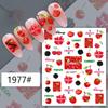 Fruit Series Nail Art Stickers: Lemon, Pineapple, Watermelon, Banana, Strawberry