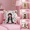 Our Lady of Guadalupe Floral Cushion Cover Comfort Sofa Bed Silky Elegant Invisible Zipper Decorative Holiday Gifts