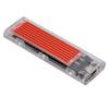 External Hard Drive Adapter 10Gbps Transparent NVME M.2 to Type C USB3.1 Gen2 Converter Case (Not Inclube Hard Disk)