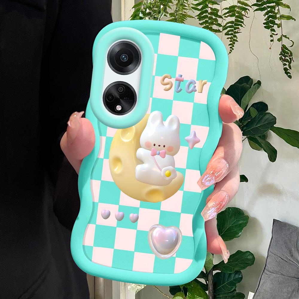 

Окрашенный узор Big Wave Edge Мягкий силиконовый материал Macaron чехол для телефона противоударный защитный резиновый чехол для OPPO Reno Realme Realme Note 50