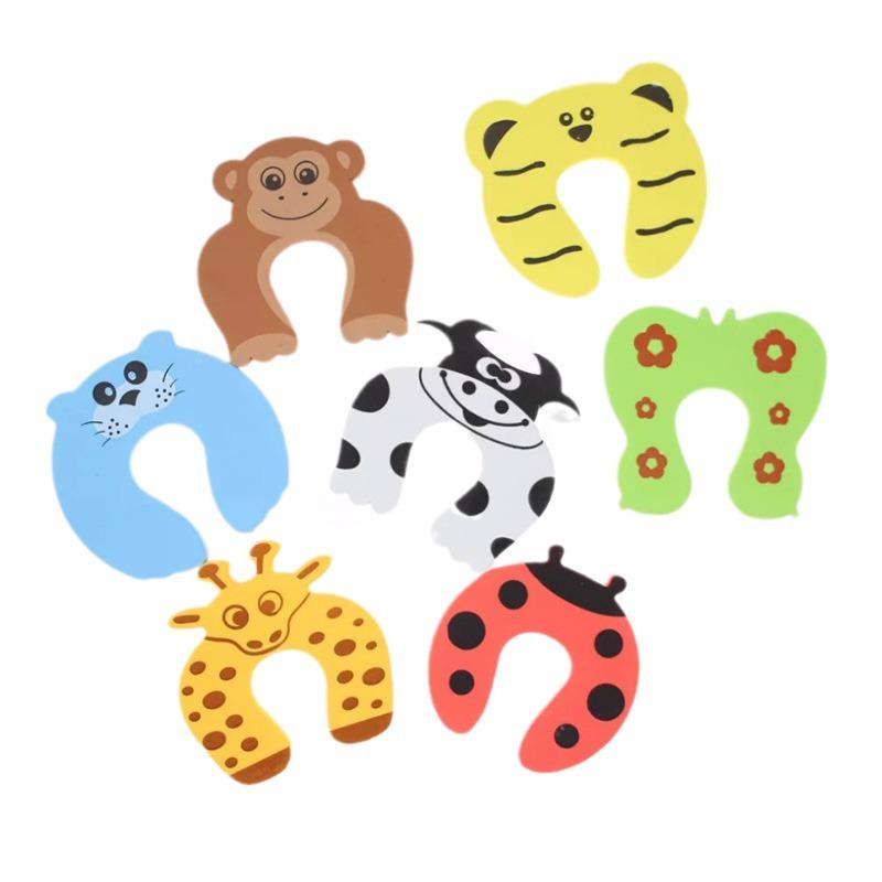 Children’s Safety Door Stopper: Anti-Collision & Anti-Pinch Cartoon Door Clip