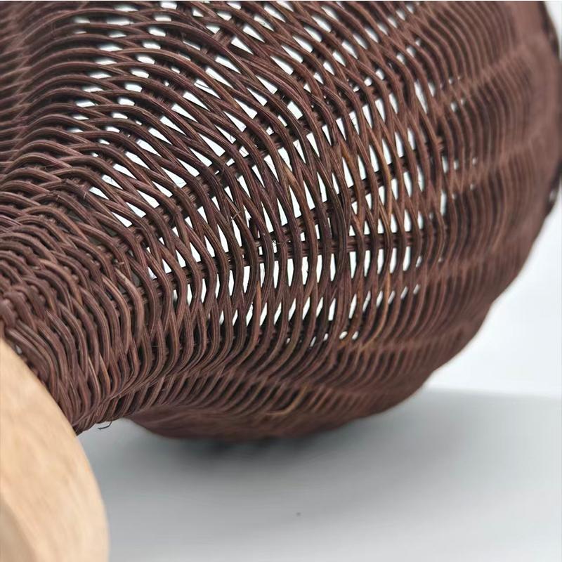 Rattan Ceiling Lamp Lampshade Durable Woven Hanging Light Cover Decorative Lamp Shade Practical Household Light Cover