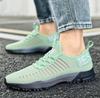 Mesh Breathable Sneakers Comfortable Casul Flats Shoes Lace-up Anti Slip Fashion Trend Outdoor Fitness Training Shoes for Men