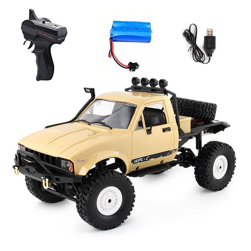 WPL C64-1 C14 RC Car 4WD 1/16 2.4G Off-Road Climbing Control Truck Pickup Remote Control Car Model Boy Kid Adult Toy Gift