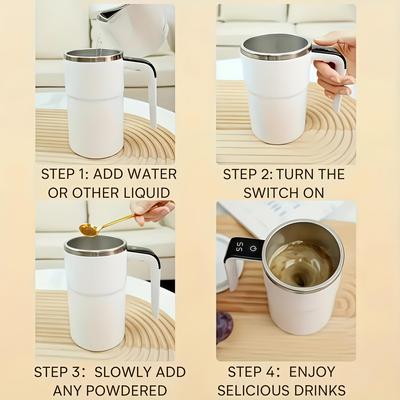 Elektrische Auto-Misch-Smart-Temperatur-Tasse für Kaffee und Milchshakes