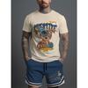 Neues Sommer Herren Zweiteiler Hip Hop Print Rundhals T-Shirt Lässiger Mode Stil Anzug Atmungsaktiv Kurzarm Shorts