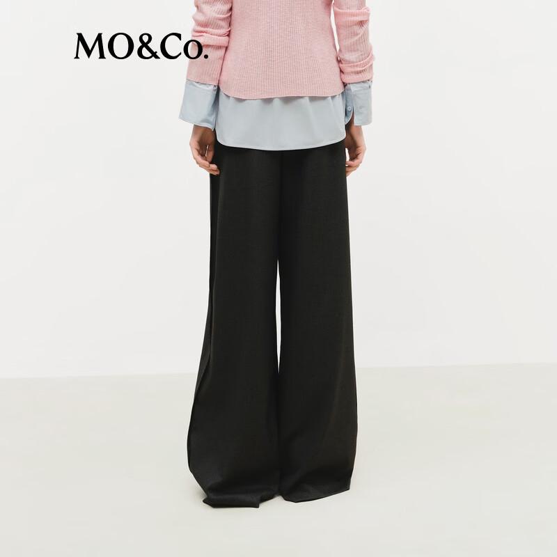 MO&Co. Women's High Waist Straight Leg Trousers