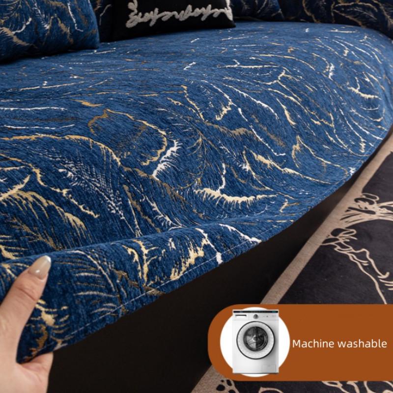 1Pcs Leaf Pattern Sofa Cushion Anti-slip All-season Universal Couch Slipcovers for Living Room Breathable Comfortable Seat Mat