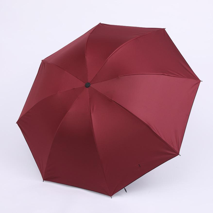 24-Rib Automatic Folding Umbrella with Sun & Rain Protection