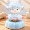 Moving Base Rotating Desk Ornament Porcelain Yearly Mascot Gift Cute Ceramic Sheep  Spring Festival