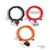 Bracelet Set Hot Sale Rice Bead Orange Pumpkin Skull Pendant Halloween Bracelet