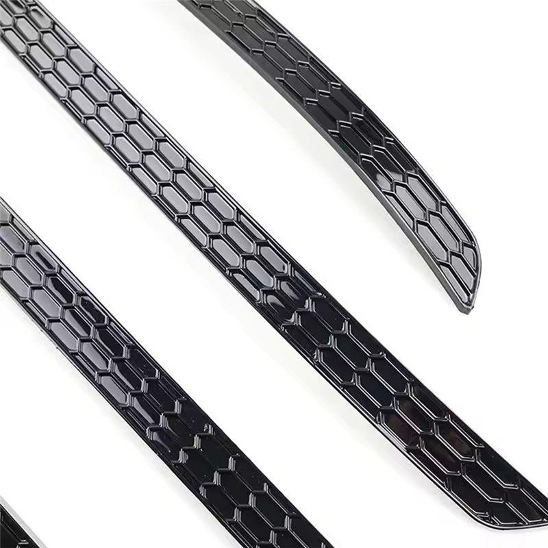 For VW Tiguan R-Line 2026-2026 ABS Black Honeycomb Style Rear Bumper Fog Light Lamp Cover Trims Car Auto Accessories