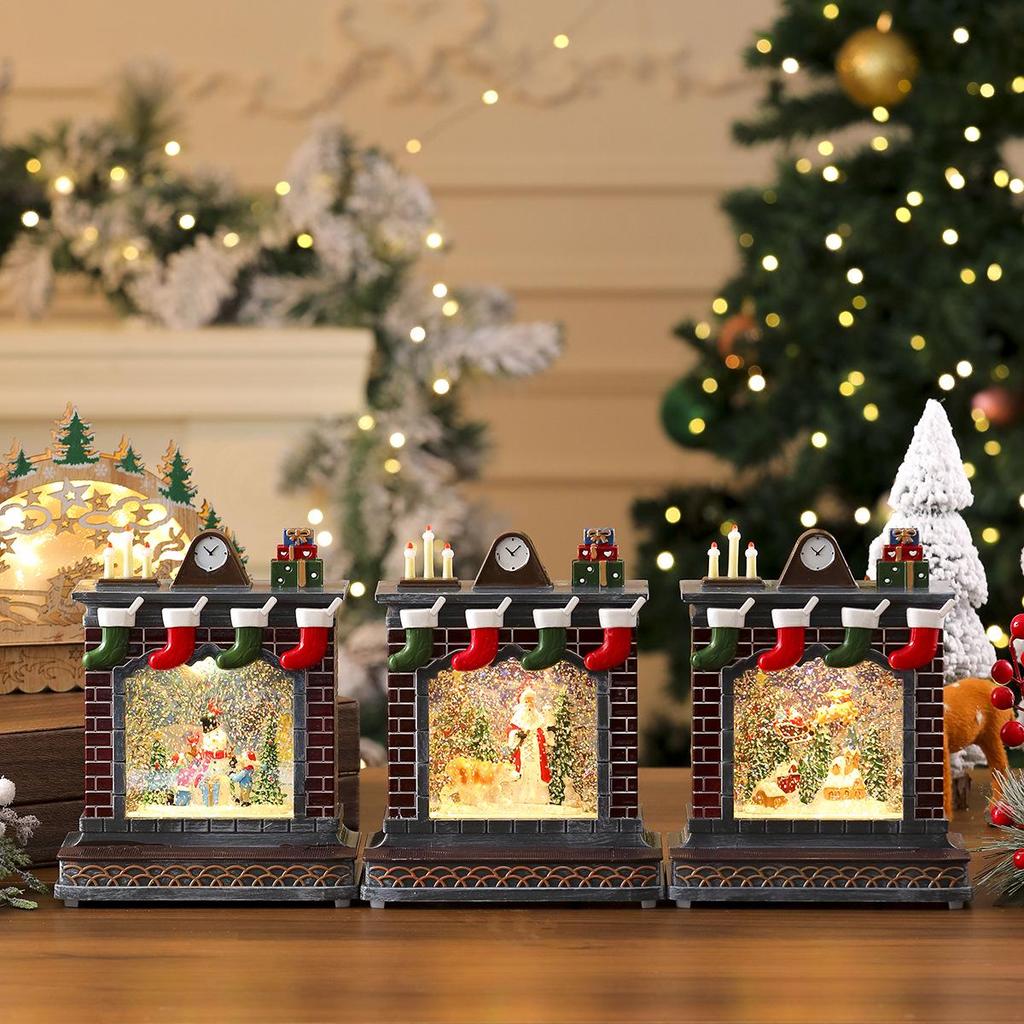 Cross-border Christmas Music Box with Crystal Ball - Perfect Holiday Gift for Children