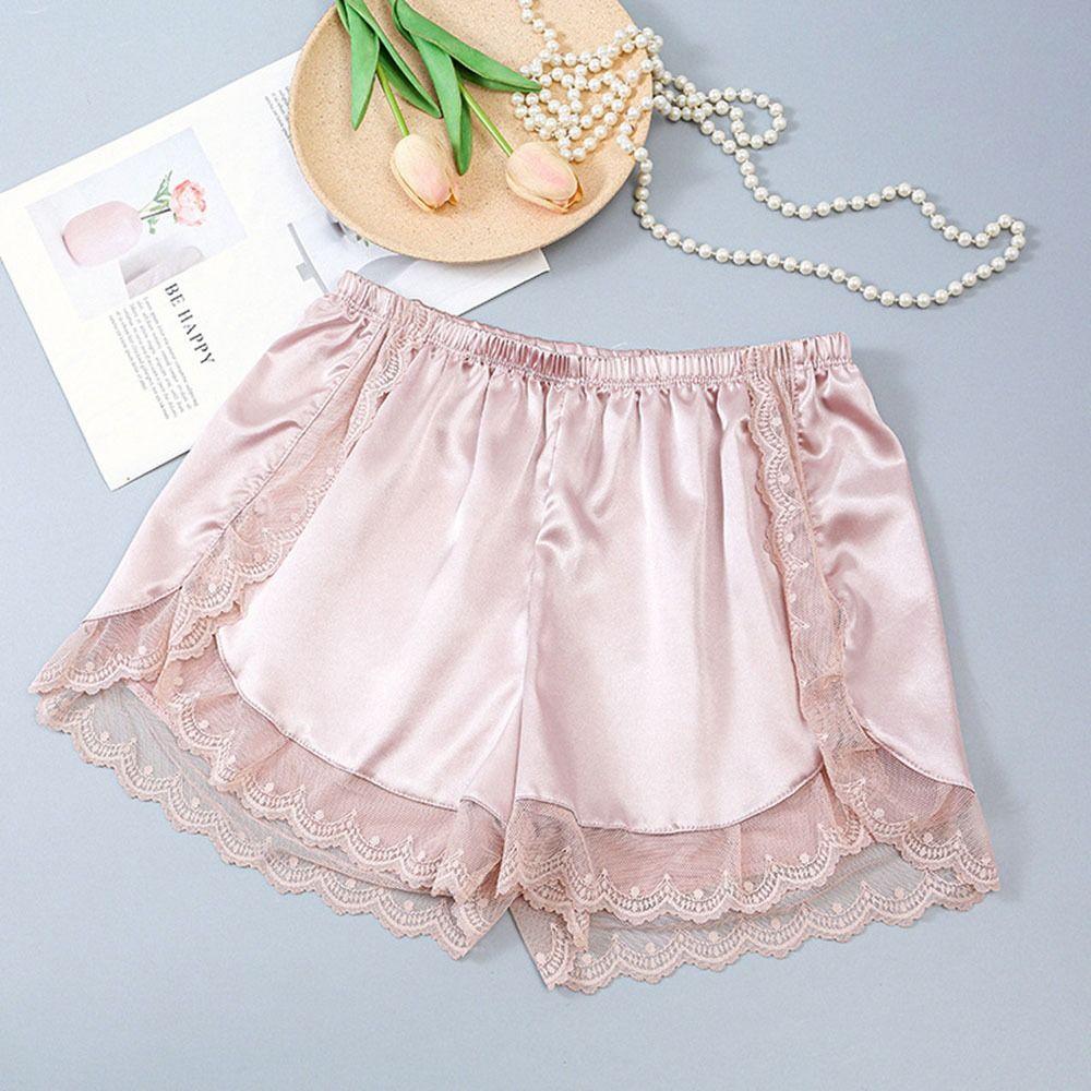 Pants For Women Loose Home Shorts Lace Sleep Bottoms Safety Short Pants Polyester Pajamas Shorts