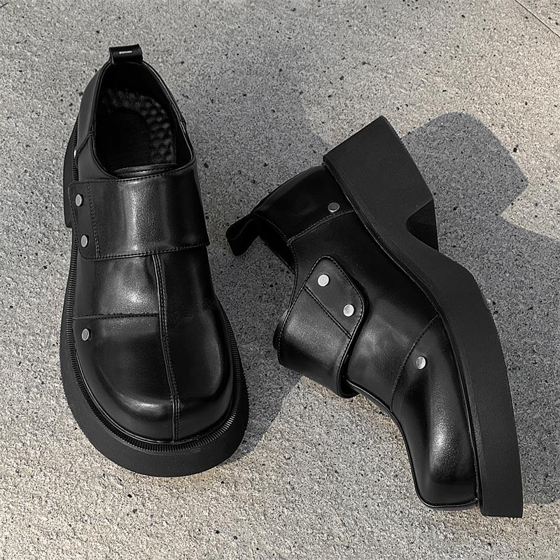 Fashion Thick Bottom Men Loafer All-match Male Comfortable Casual Shoe 2025 Classic Male Business Shoes Luxury Brand Mens Slip on Shoes