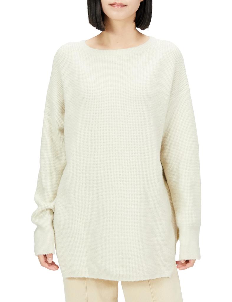 Mira Owen Brushed Waffle Knit 09WNT194089 IVR Japan Size F 2-Way Women's (Free Size)