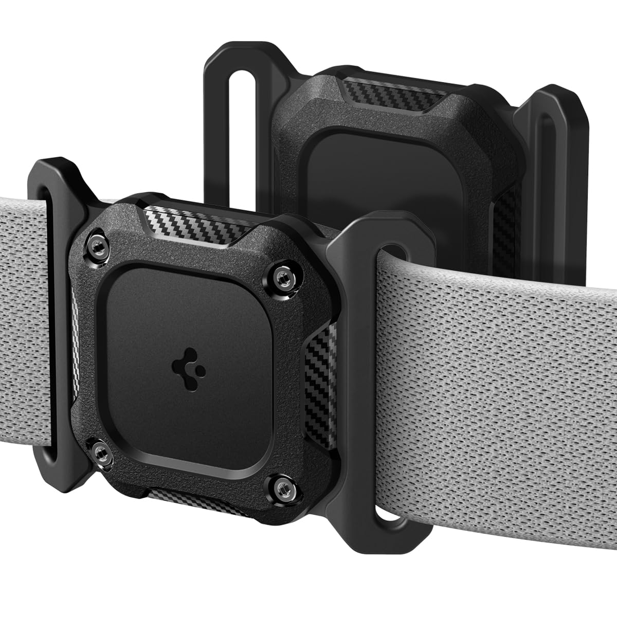 Чехол Spigen для AirTag для питомцев, водонепроницаемый, рейтинг IPX8, защита от потери, силиконовый, Tough Armor IP, ACS09780 (черный) gray