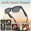 Óculos de sol inteligentes Bluetooth V5.3 Óculos de chamada Esportes ao ar livre Fones de ouvido HIFI Tecnologia preta Anti-toque UV para homens e mulheres