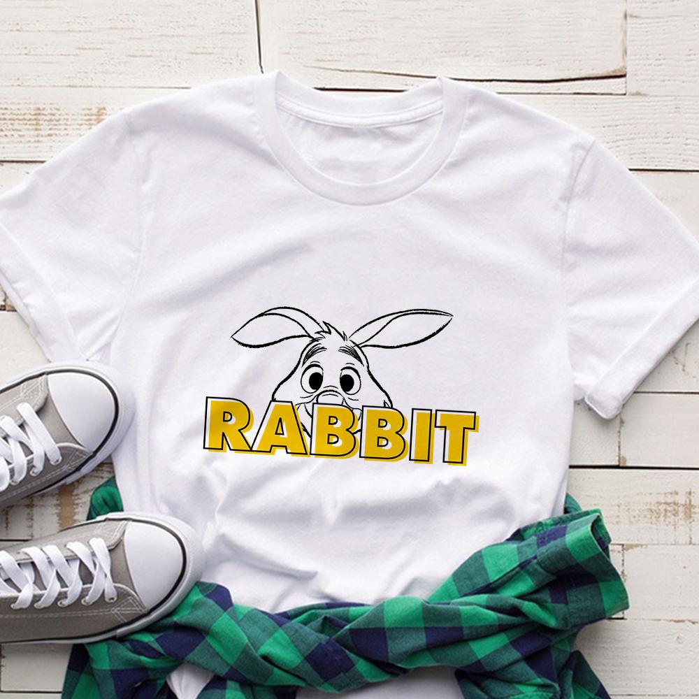 Disney Winnie The Pooh T-Shirt Cartoon Graphic T Shirts Women's Short Sleeve Summer Casual Tops T-shirt Aesthetic Harajuku Tees