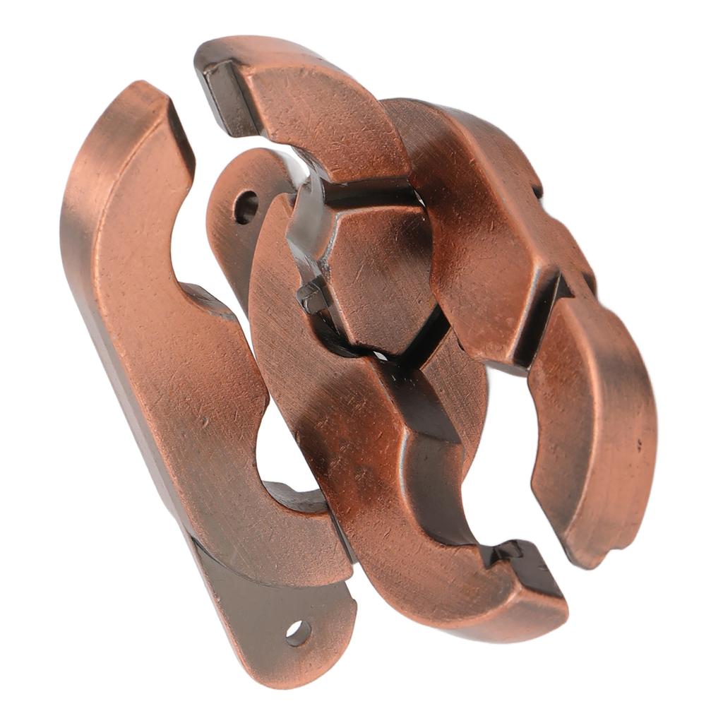 Brain Teaser Puzzles Metal Intelligence Unlock Toy IQ Test Game Puzzle Games Toys for AdultsAntique