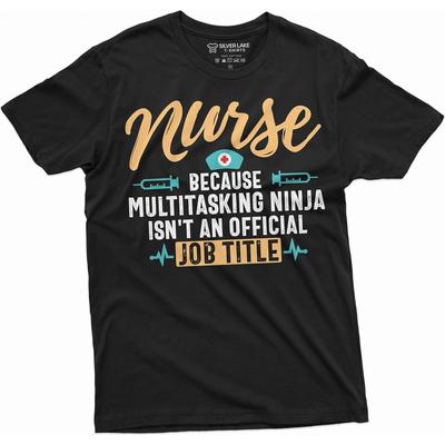 T-shirt Drôle d'Infirmière Journée des Infirmières T-shirt Multitâche Cadeau pour Femme Maman Aide-Soignante IDE T-shirt Médical