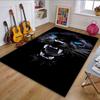 "Fierce Black Panther with Blue Eyes" Patterned Carpet, Non Slip Mat Suitable for Living Room and Bedroom Sofas