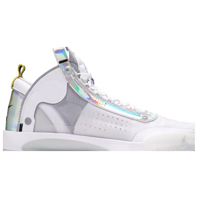 Air Jordan 34 PF Unite Men Sneakers White Metallic-Silver BQ3381-101
