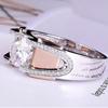 2CT D Color Moissanite Ring Dual Tone Mens Wedding Band Stylish and Elegant